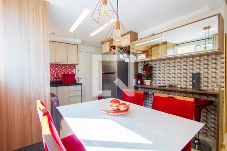 Sala de jantar de apartamento para alugar com 1 quarto, 36m² em Vila Guiomar, Santo André
