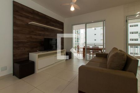 Sala de apartamento para alugar com 3 quartos, 118m² em Vila Alzira, Guarujá