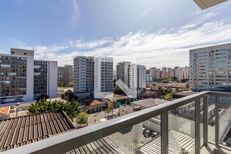 Varanda de kitnet/studio para alugar com 1 quarto, 25m² em Indianópolis, São Paulo