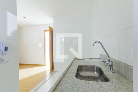 Cozinha de apartamento para alugar com 2 quartos, 44m² em Parque São Vicente, Mauá