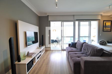 Sala de apartamento para alugar com 1 quarto, 50m² em Campo Belo, São Paulo