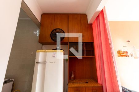 Studio para alugar com 30m², 1 quarto e sem vagaDetalhe da cozinha/sala