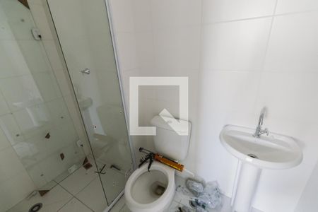Banheiro da Suíte de apartamento à venda com 1 quarto, 30m² em Bom Retiro, São Paulo