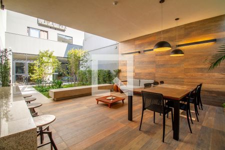 Studio à venda com 25m², 1 quarto e sem vagaChurrasqueira