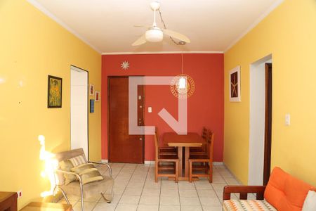 Sala de apartamento para alugar com 1 quarto, 56m² em Aviação, Praia Grande