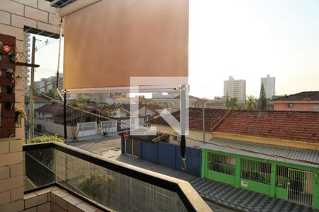Varanda da sala de apartamento para alugar com 1 quarto, 56m² em Aviação, Praia Grande