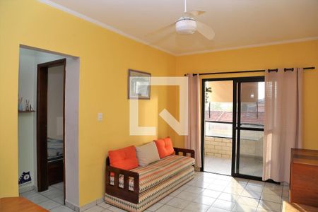 Sala de apartamento para alugar com 1 quarto, 56m² em Aviação, Praia Grande
