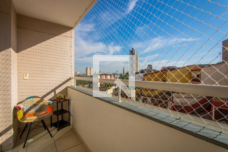 Varanda da sala de apartamento à venda com 3 quartos, 69m² em Vila Humaitá, Santo André