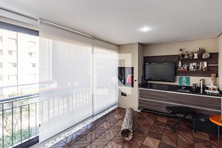 Varanda Gourmet da Sala de apartamento para alugar com 3 quartos, 136m² em Vila Mariana, São Paulo