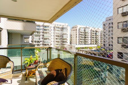 Varanda da Sala de apartamento à venda com 3 quartos, 81m² em Recreio dos Bandeirantes, Rio de Janeiro