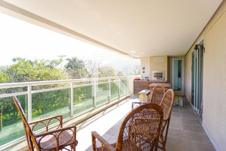 Varanda da Sala de apartamento para alugar com 4 quartos, 151m² em Barra da Tijuca, Rio de Janeiro