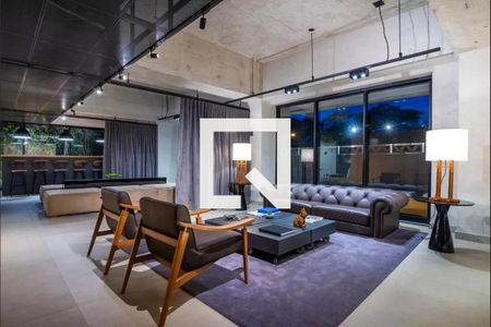 Studio para alugar com 27m², 1 quarto e sem vaga Studio para alugar com 27m², 1 quarto e sem vagaÁrea comum - Salão de festas
