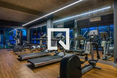 Studio para alugar com 27m², 1 quarto e sem vaga Studio para alugar com 27m², 1 quarto e sem vagaÁrea comum - Academia