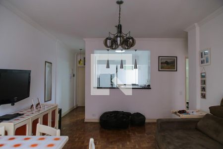 Sala de casa de condomínio para alugar com 2 quartos, 130m² em Aparecida, Santos