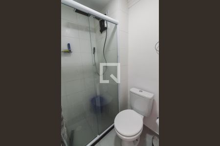 Banheiro da Suíte de apartamento à venda com 1 quarto, 27m² em Barra Funda, São Paulo