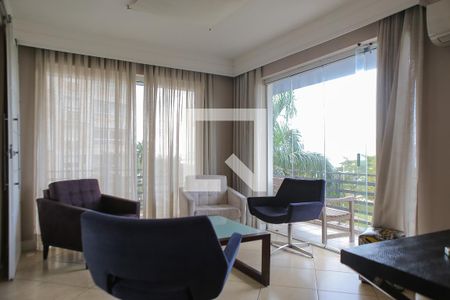 Sala de apartamento para alugar com 3 quartos, 125m² em Boqueirão, Santos