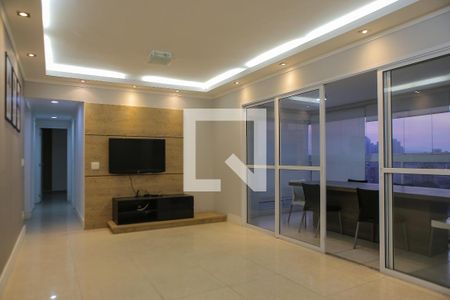 Sala de apartamento para alugar com 3 quartos, 112m² em Ponta da Praia, Santos