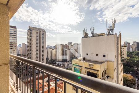 Varanda Quarto 1 de apartamento para alugar com 2 quartos, 57m² em Vila Nova Conceição, São Paulo