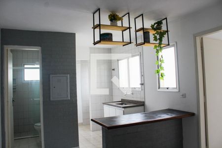 Sala/Cozinha de apartamento para alugar com 1 quarto, 30m² em Campos Elíseos, São Paulo