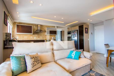 Sala de apartamento à venda com 3 quartos, 101m² em Campestre, Santo André