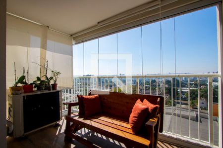 Varanda gourmet de apartamento à venda com 3 quartos, 101m² em Campestre, Santo André