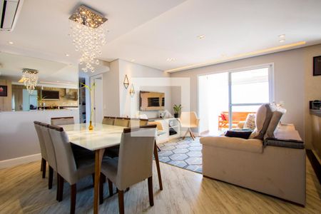 Sala de apartamento à venda com 3 quartos, 101m² em Campestre, Santo André