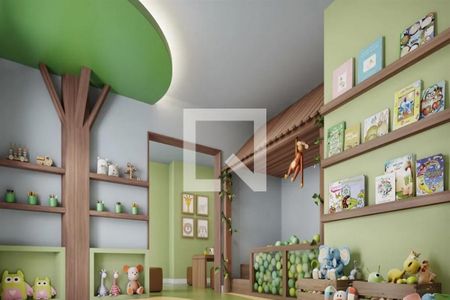 Apartamento para alugar com 48m², 2 quartos e sem vaga Apartamento para alugar com 48m², 2 quartos e sem vagaÁrea comum - Brinquedoteca