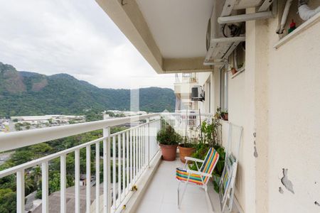 Varanda da Sala de apartamento para alugar com 2 quartos, 75m² em Jacarepaguá, Rio de Janeiro