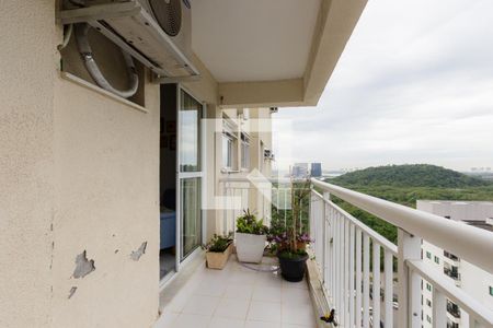 Varanda da Sala de apartamento para alugar com 2 quartos, 75m² em Jacarepaguá, Rio de Janeiro