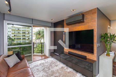 Sala de apartamento para alugar com 1 quarto, 50m² em Campo Belo, São Paulo