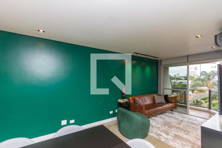 Sala de apartamento para alugar com 1 quarto, 50m² em Campo Belo, São Paulo