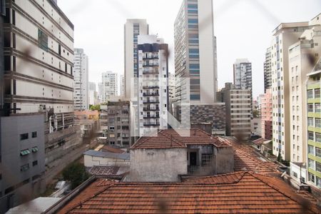 Vista da Sala de kitnet/studio à venda com 1 quarto, 34m² em Bela Vista, São Paulo