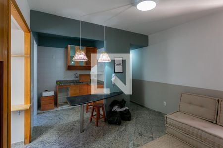 Sala de apartamento para alugar com 1 quarto, 45m² em Santo Antônio, Belo Horizonte