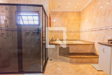 Banheiro da Suíte de casa à venda com 4 quartos, 365m² em Jardim Eulina, Campinas