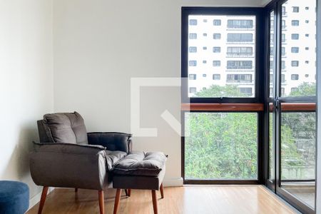 Sala de apartamento à venda com 1 quarto, 55m² em Jardim Paulista, São Paulo