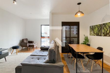 Sala de apartamento à venda com 1 quarto, 55m² em Jardim Paulista, São Paulo