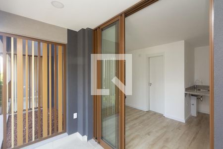 Varanda de kitnet/studio para alugar com 1 quarto, 27m² em Vila Nova Conceição, São Paulo