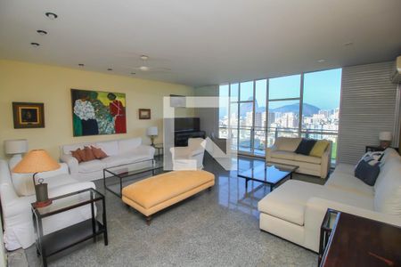 Sala de Estar de apartamento para alugar com 3 quartos, 288m² em Laranjeiras, Rio de Janeiro