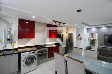 Sala/Cozinha de apartamento à venda com 2 quartos, 54m² em Fátima, Canoas