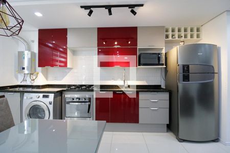 Sala/Cozinha de apartamento à venda com 2 quartos, 54m² em Fátima, Canoas