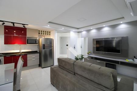 Sala/Cozinha de apartamento à venda com 2 quartos, 54m² em Fátima, Canoas