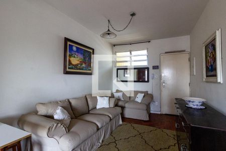 Sala de apartamento para alugar com 1 quarto, 58m² em Ocian, Praia Grande