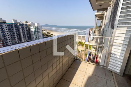 Detalhe da sacada de apartamento para alugar com 1 quarto, 58m² em Ocian, Praia Grande