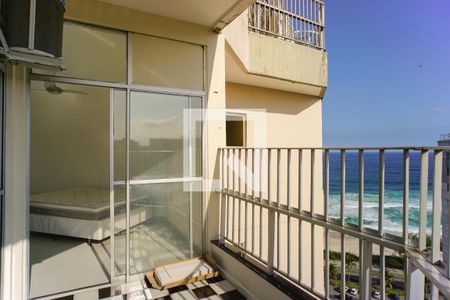 Varanda da Sala de apartamento para alugar com 1 quarto, 55m² em Barra da Tijuca, Rio de Janeiro