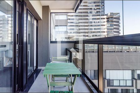 Studio para alugar com 32m², 1 quarto e sem vagaVaranda