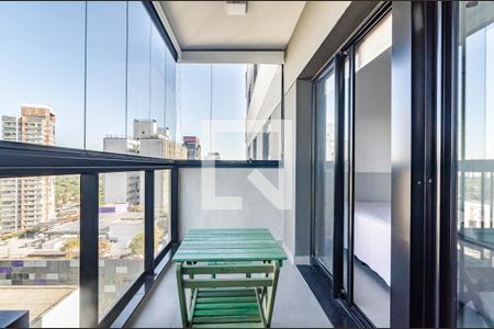 Studio para alugar com 32m², 1 quarto e sem vagaVaranda