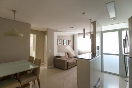 Sala/Cozinha de apartamento para alugar com 2 quartos, 46m² em Jardim Ibitirama, São Paulo