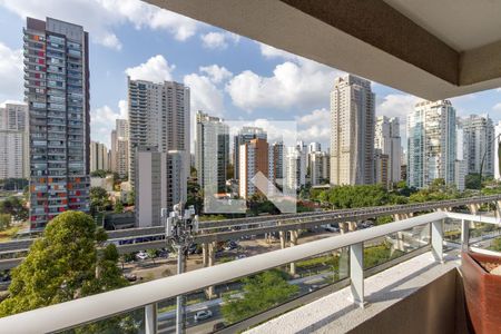 Vista da Varanda de apartamento para alugar com 1 quarto, 36m² em Brooklin, São Paulo