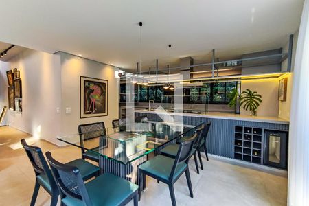 Sala de Jantar (integrada) de casa à venda com 3 quartos, 400m² em Jardim Leonor, São Paulo