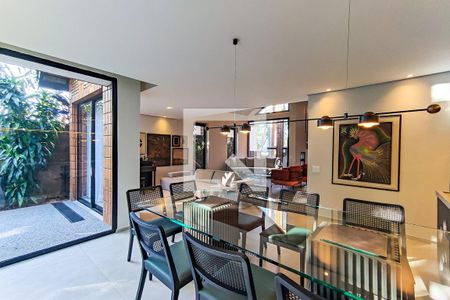 Sala de Jantar (integrada) de casa à venda com 3 quartos, 400m² em Jardim Leonor, São Paulo